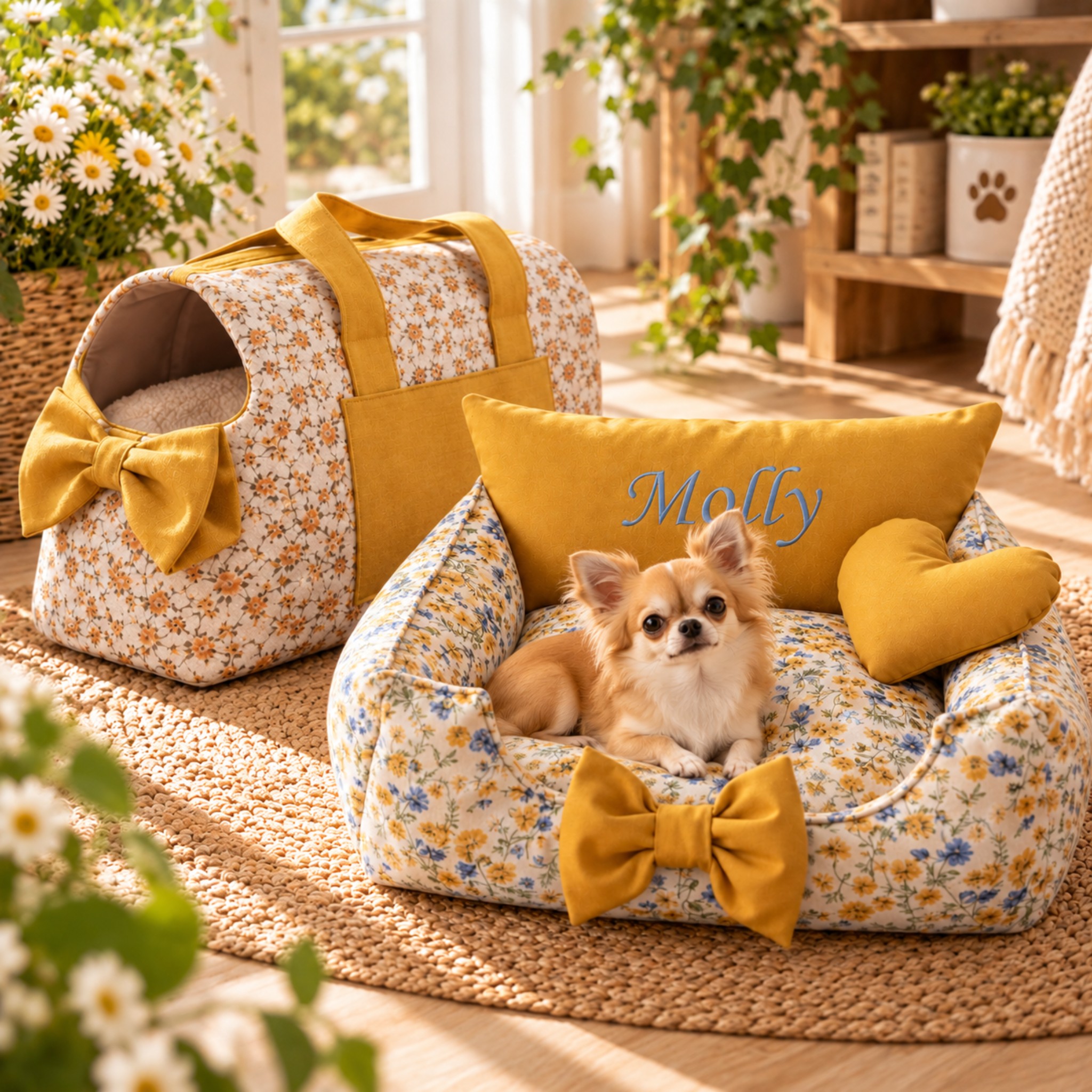 Cuccia Divanetto Personalizzabile in Cotone per Cani